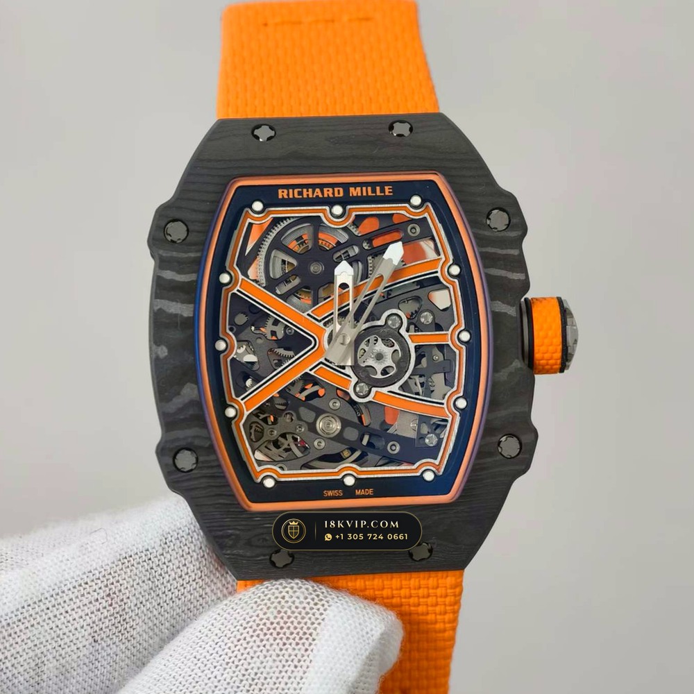 Richard Mille RM 67-02 Automatic Extra-Flat McLaren Flyback Chronograph — Private Vault Edition — Studio Gallery Plate II in Carbon TPT & Grade 5 Titanium (33.3g Verified Mass, Richard Mille Cal. CRMA7 Skeletonized Titanium)
