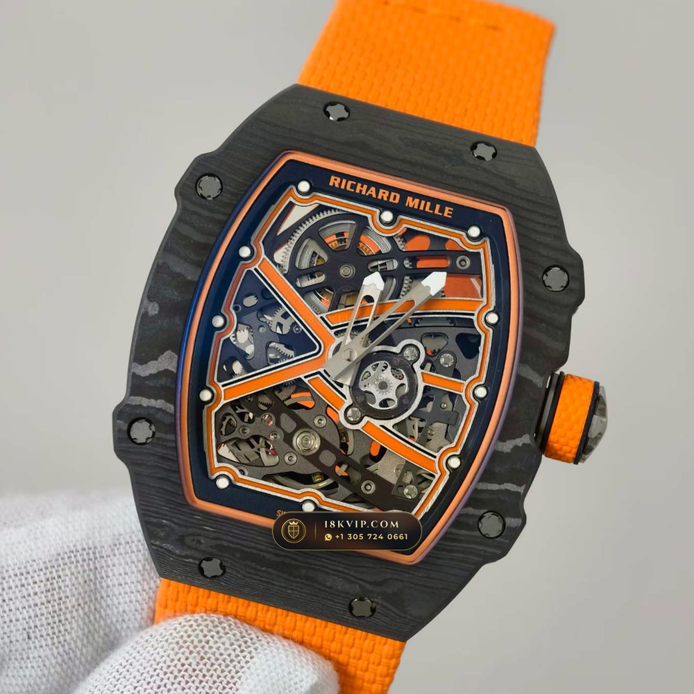 Richard Mille RM 67-02 Automatic Extra-Flat McLaren Flyback Chronograph — Private Vault Edition — Studio Gallery Plate III in Carbon TPT & Grade 5 Titanium (33.3g Verified Mass, Richard Mille Cal. CRMA7 Skeletonized Titanium)