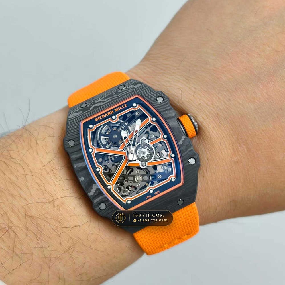 Richard Mille RM 67-02 Automatic Extra-Flat McLaren Flyback Chronograph — Private Vault Edition — Studio Gallery Plate VII in Carbon TPT & Grade 5 Titanium (33.3g Verified Mass, Richard Mille Cal. CRMA7 Skeletonized Titanium)