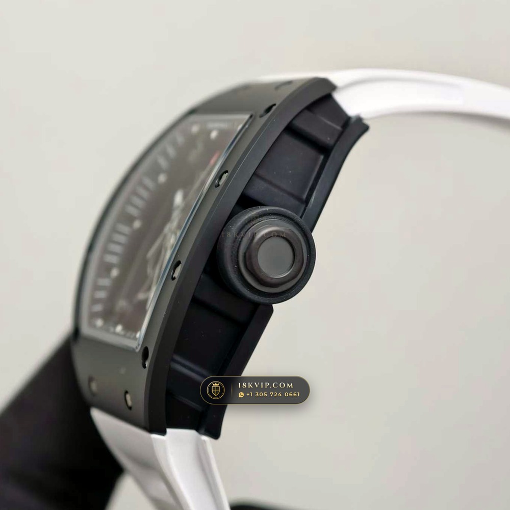 Richard Mille RM 055 Bubba Watson Manual Winding Asia Exclusive Edition Geneva Atelier Spec — Private Vault Edition — Studio Gallery Plate VI in ATZ White Ceramic & Grade 5 Titanium (66.8g Verified Mass, Richard Mille Cal. RMUL2 Grade 5 Titanium Skeleton)