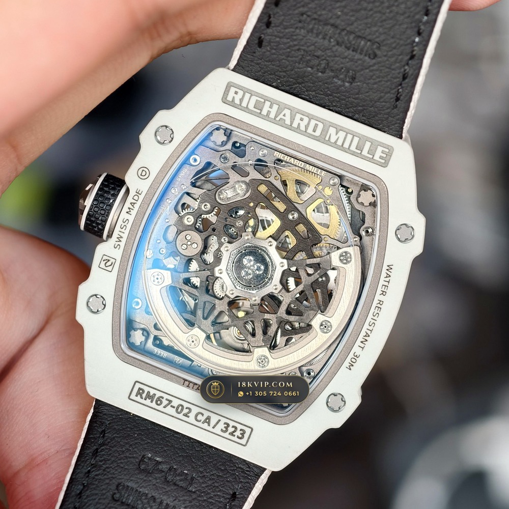 Richard Mille RM 67-02 Automatic Extra-Flat UAE Limited Edition — Private Vault Edition — Studio Gallery Plate VI in Carbon TPT & Grade 5 Titanium (33.6g Verified Mass, Richard Mille Cal. CRMA7 Skeletonized Titanium)
