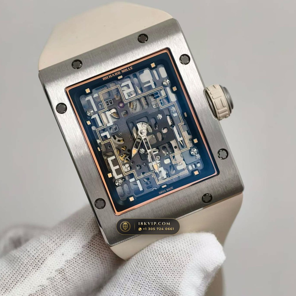 Richard Mille RM 16-02 Automatic Extra-Flat Rectangular Geneva Atelier Spec — Private Vault Edition — Studio Gallery Plate II in Grade 5 Titanium Monobloc (53.6g Verified Mass, Richard Mille Cal. CRMA9 Skeletonized)