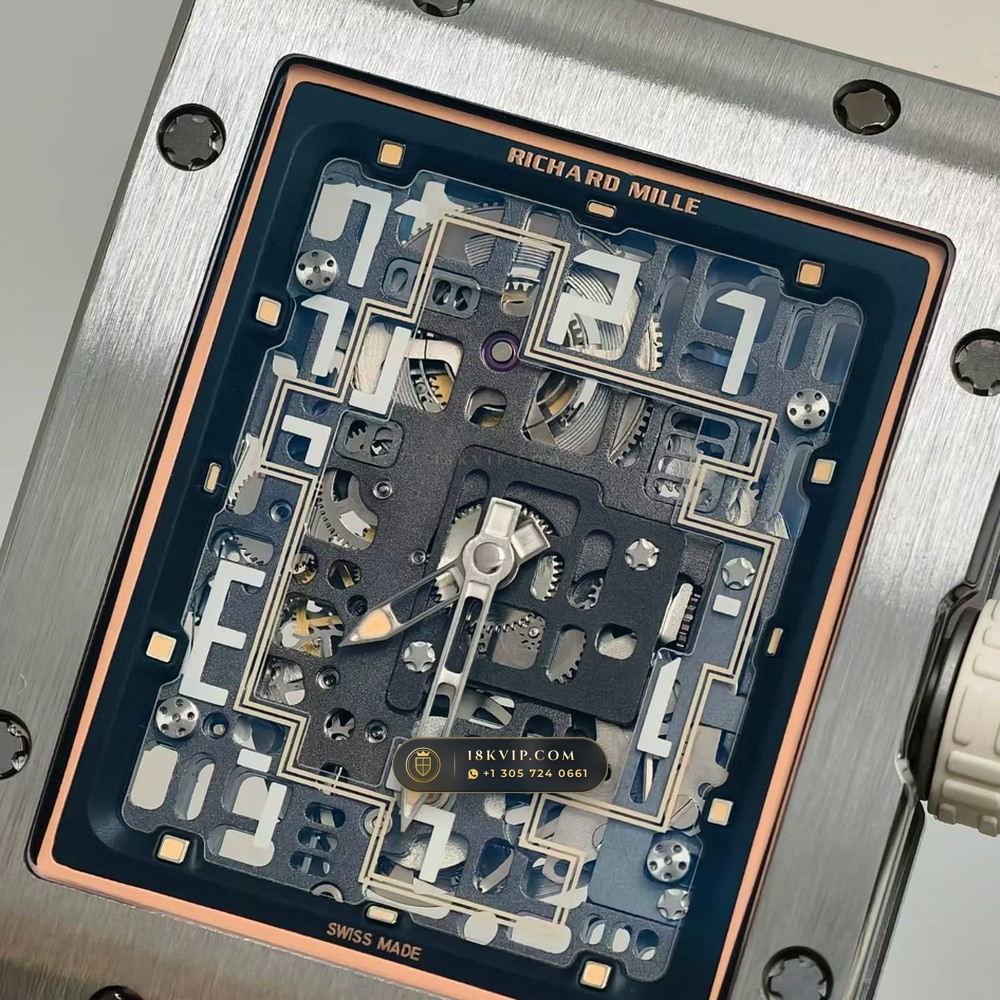 Richard Mille RM 16-02 Automatic Extra-Flat Rectangular Geneva Atelier Spec — Private Vault Edition — Studio Gallery Plate IV in Grade 5 Titanium Monobloc (53.6g Verified Mass, Richard Mille Cal. CRMA9 Skeletonized)