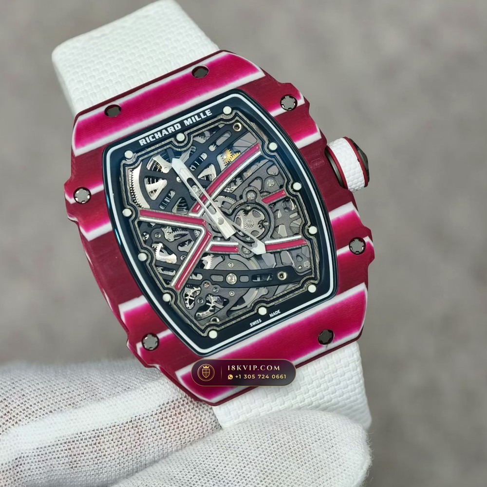 Richard Mille RM 67-02 Automatic Extra-Flat Mutaz Barshim Crimson Quartz TPT Geneva Atelier Spec — Private Vault Edition — Studio Gallery Plate II in Carbon TPT & Grade 5 Titanium (33.2g Verified Mass, Richard Mille Cal. CRMA7 Skeletonized Titanium)