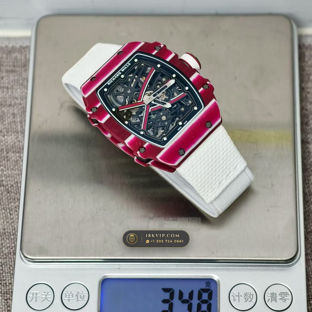 Richard Mille RM 67-02 Automatic Extra-Flat Mutaz Barshim Crimson Quartz TPT Geneva Atelier Spec — Private Vault Edition — Studio Gallery Plate VIII in Carbon TPT & Grade 5 Titanium (33.2g Verified Mass, Richard Mille Cal. CRMA7 Skeletonized Titanium)
