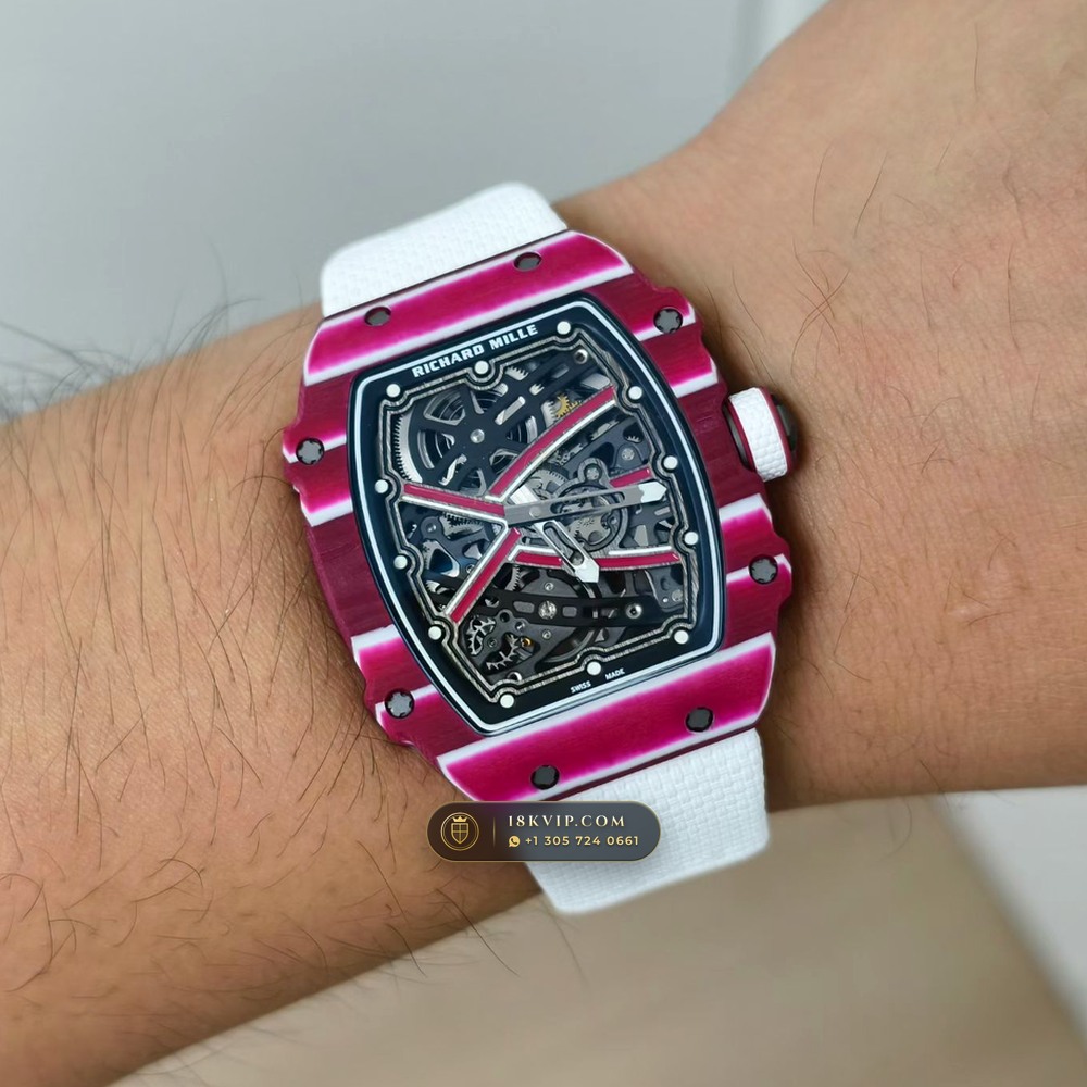 Richard Mille RM 67-02 Automatic Extra-Flat Mutaz Barshim Crimson Quartz TPT Geneva Atelier Spec — Private Vault Edition — Studio Gallery Plate IX in Carbon TPT & Grade 5 Titanium (33.2g Verified Mass, Richard Mille Cal. CRMA7 Skeletonized Titanium)