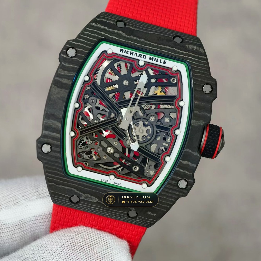 Richard Mille RM 67-02 Automatic Extra-Flat Italy Limited Edition — Private Vault Edition — Studio Gallery Plate III in Carbon TPT & Grade 5 Titanium (33.6g Verified Mass, Richard Mille Cal. CRMA7 Skeletonized Titanium)