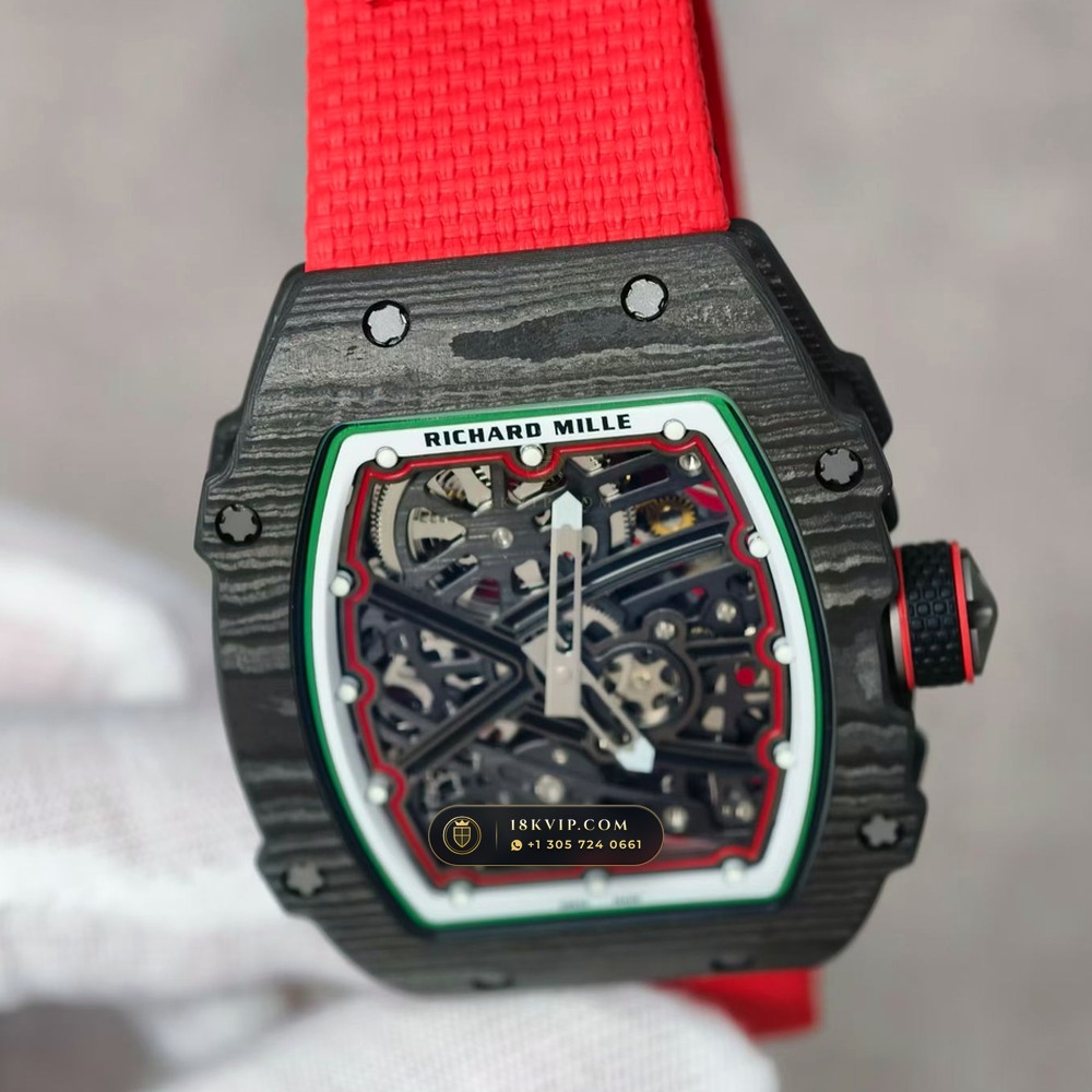 Richard Mille RM 67-02 Automatic Extra-Flat Italy Limited Edition — Private Vault Edition — Studio Gallery Plate IV in Carbon TPT & Grade 5 Titanium (33.6g Verified Mass, Richard Mille Cal. CRMA7 Skeletonized Titanium)