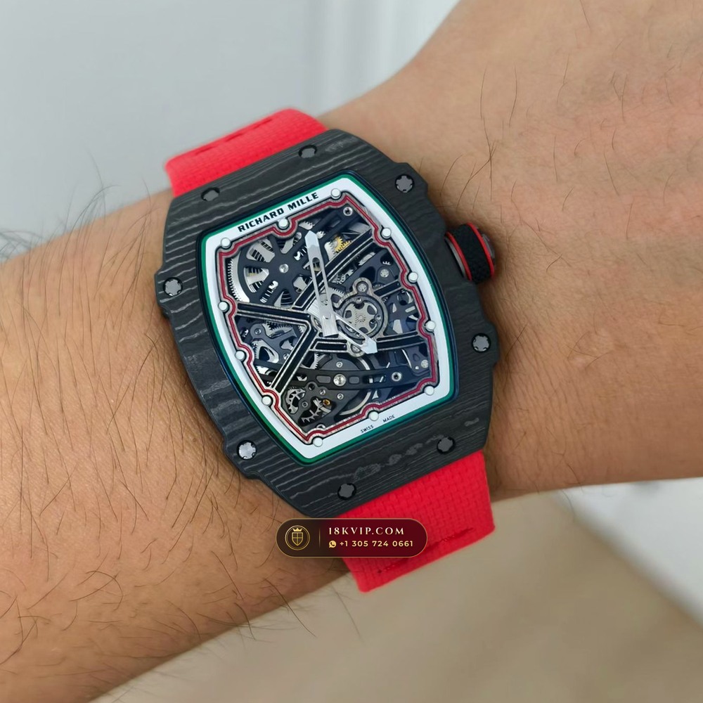 Richard Mille RM 67-02 Automatic Extra-Flat Italy Limited Edition — Private Vault Edition — Studio Gallery Plate IX in Carbon TPT & Grade 5 Titanium (33.6g Verified Mass, Richard Mille Cal. CRMA7 Skeletonized Titanium)