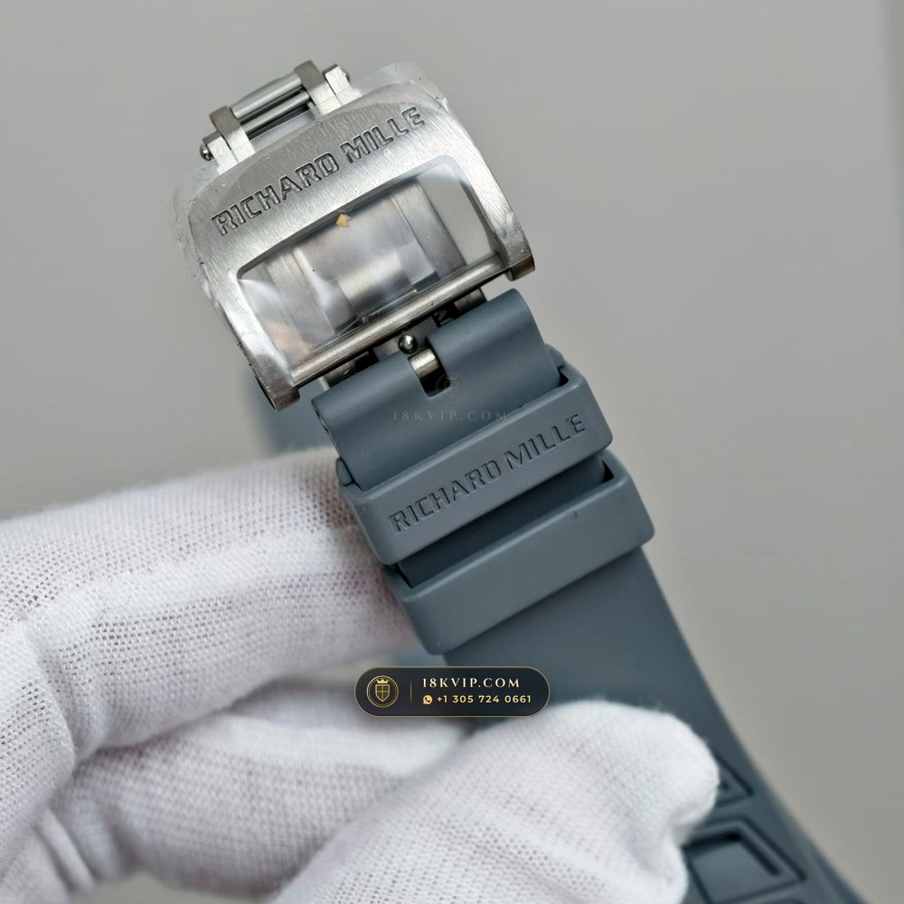 Richard Mille RM 055 Bubba Watson Manual Winding Geneva Atelier Spec — Private Vault Edition — Studio Gallery Plate VIII in ATZ White Ceramic & Grade 5 Titanium (66.3g Verified Mass, Richard Mille Cal. RMUL2 Grade 5 Titanium Skeleton)