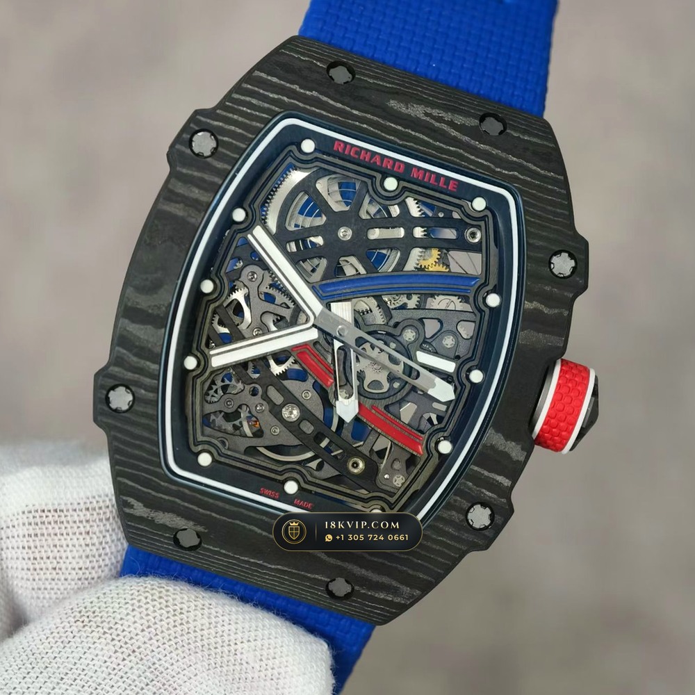 Richard Mille RM 67-02 Automatic Extra-Flat Sebastien Ogier Carbon TPT — Private Vault Edition — Studio Gallery Plate III in Carbon TPT & Grade 5 Titanium (33.5g Verified Mass, Richard Mille Cal. CRMA7 Skeletonized Titanium)