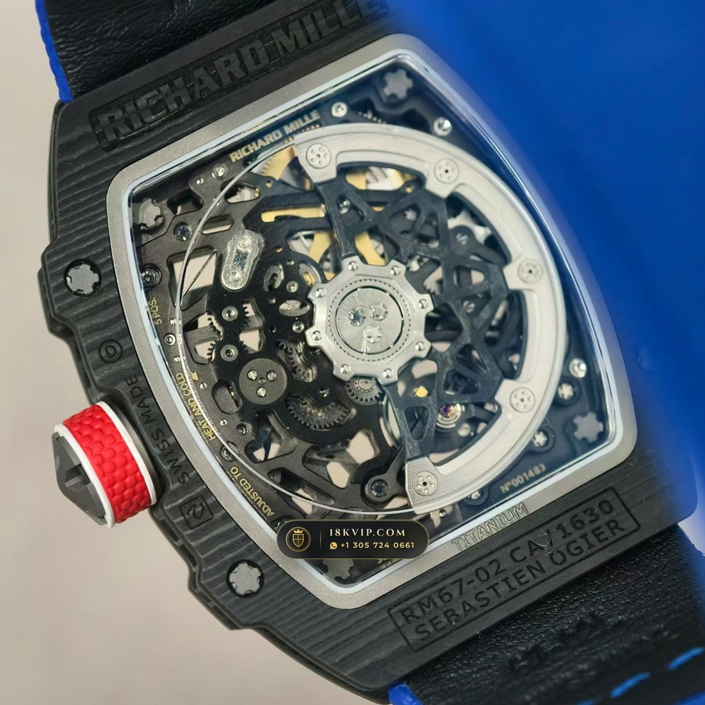 Richard Mille RM 67-02 Automatic Extra-Flat Sebastien Ogier Carbon TPT — Private Vault Edition — Studio Gallery Plate VI in Carbon TPT & Grade 5 Titanium (33.5g Verified Mass, Richard Mille Cal. CRMA7 Skeletonized Titanium)