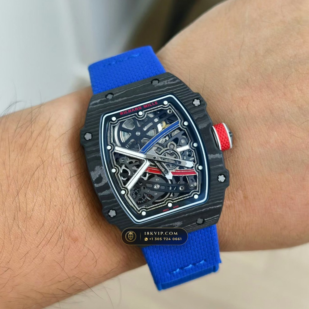 Richard Mille RM 67-02 Automatic Extra-Flat Sebastien Ogier Carbon TPT — Private Vault Edition — Studio Gallery Plate IX in Carbon TPT & Grade 5 Titanium (33.5g Verified Mass, Richard Mille Cal. CRMA7 Skeletonized Titanium)