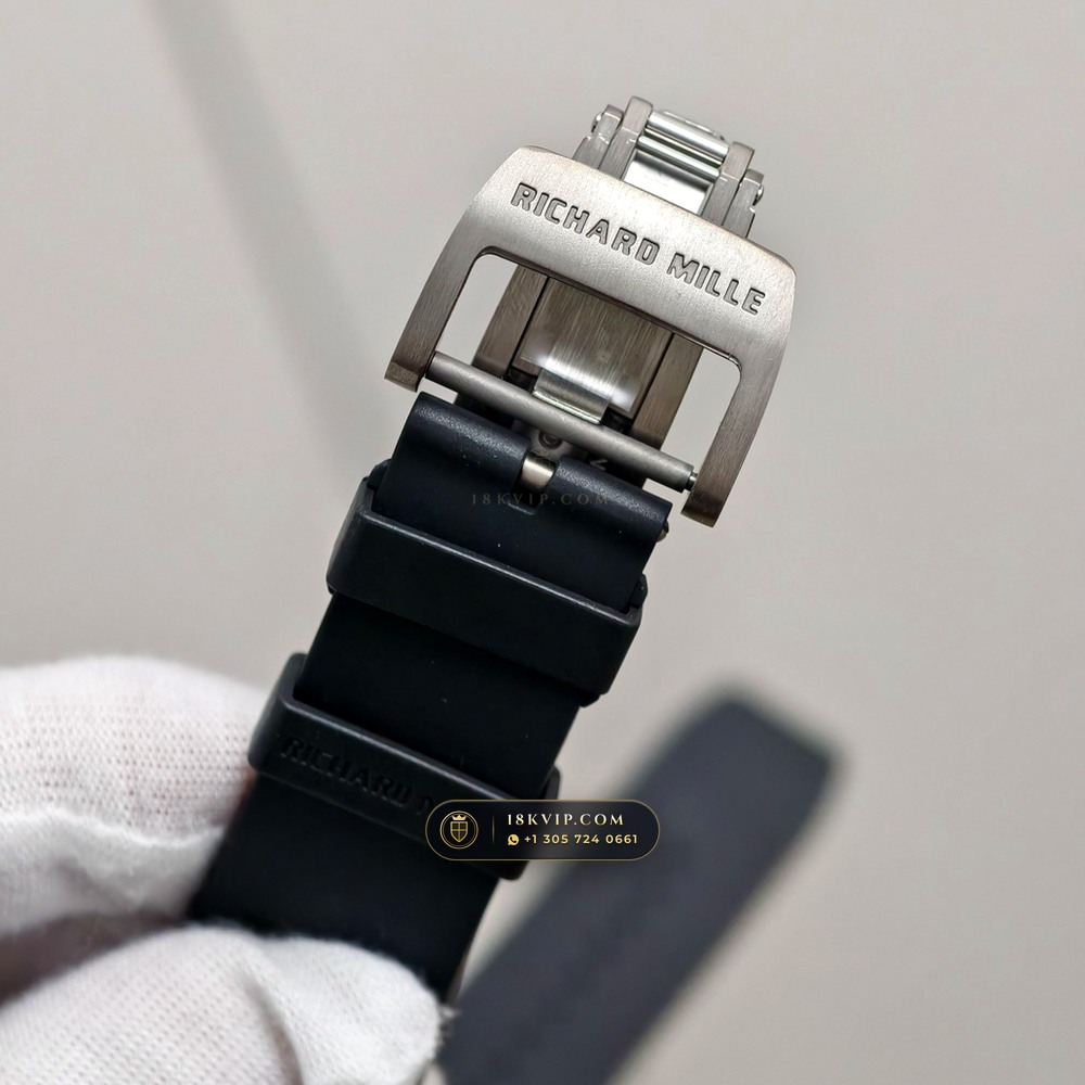 Richard Mille RM 055 Bubba Watson Manual Winding Americas Limited Edition Geneva Atelier Spec — Private Vault Edition — Studio Gallery Plate IX in Carbon TPT & Grade 5 Titanium (66.9g Verified Mass, Richard Mille Cal. RMUL2 Grade 5 Titanium Skeleton)