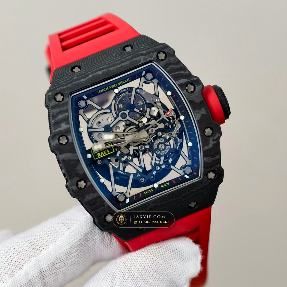 Richard Mille RM 35-02 Rafael Nadal Automatic — Private Vault Edition — Studio Gallery Plate II in Carbon TPT & Grade 5 Titanium (50.3g Verified Mass, Richard Mille Cal. RMAL1 Variable-Geometry Rotor)