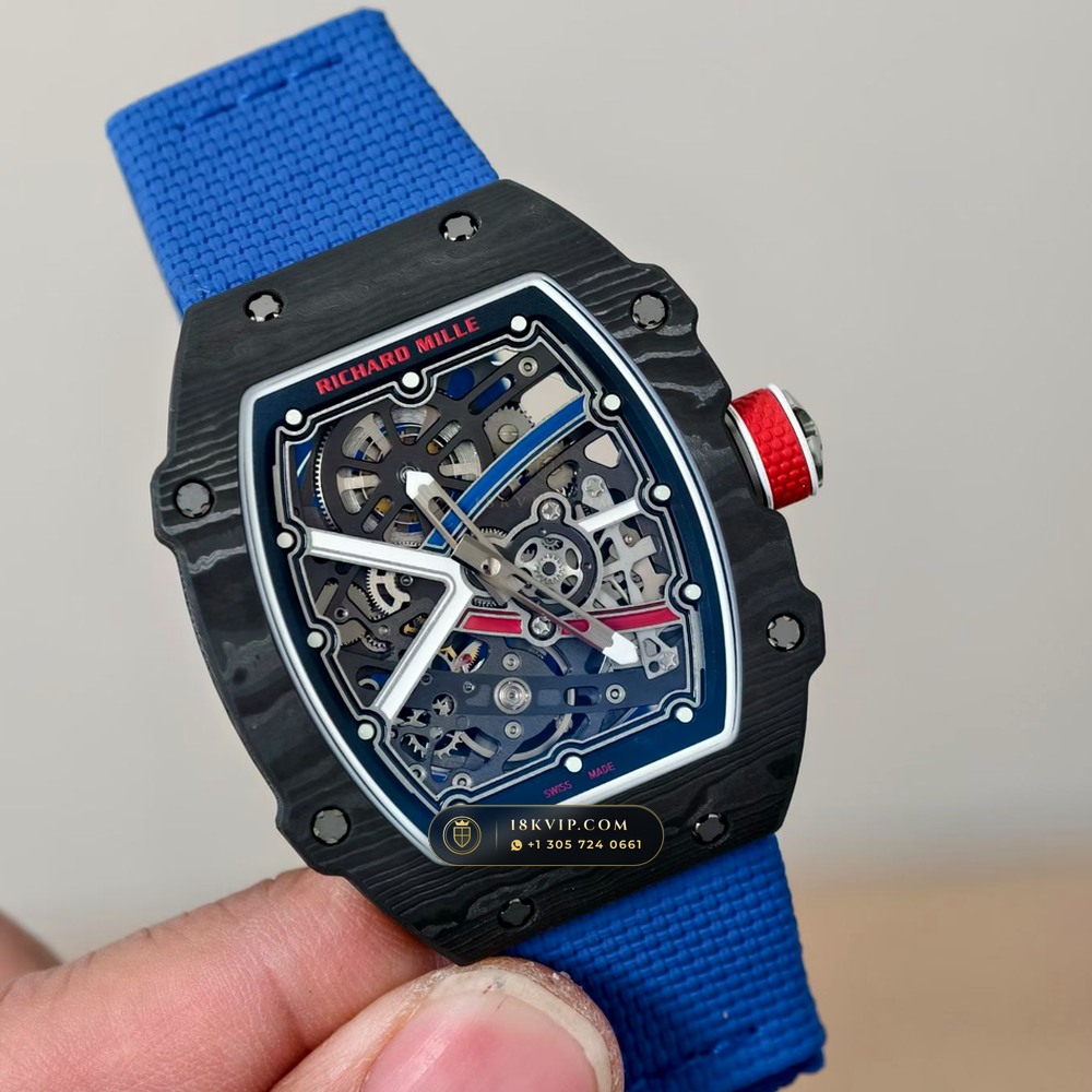 Richard Mille RM 67-02 Automatic Extra-Flat Sebastien Ogier Carbon TPT Sapphire Caseback Spec — Private Vault Edition — Studio Gallery Plate III in Carbon TPT & Grade 5 Titanium (33.4g Verified Mass, Richard Mille Cal. CRMA7 Skeletonized Titanium)