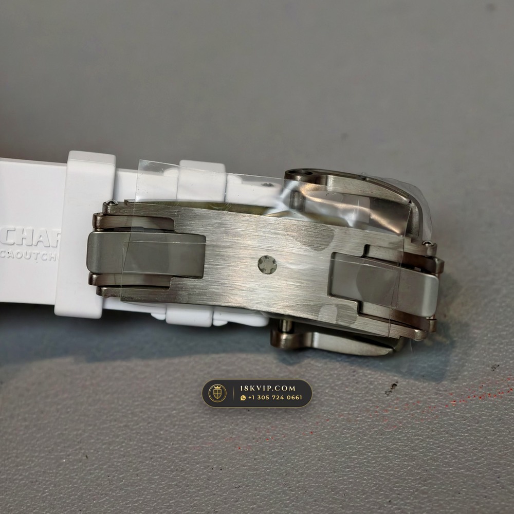Richard Mille RM 055 Bubba Watson Manual Winding Master Watchmaker Spec — Private Vault Edition — Studio Gallery Plate XI in ATZ White Ceramic & Grade 5 Titanium (66.9g Verified Mass, Richard Mille Cal. RMUL2 Grade 5 Titanium Skeleton)