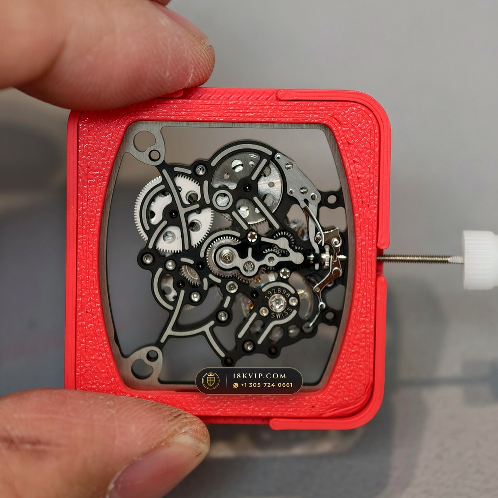 Richard Mille RM 055 Bubba Watson Manual Winding Master Watchmaker Spec — Private Vault Edition — Studio Gallery Plate VI in ATZ White Ceramic & Grade 5 Titanium (66.9g Verified Mass, Richard Mille Cal. RMUL2 Grade 5 Titanium Skeleton)