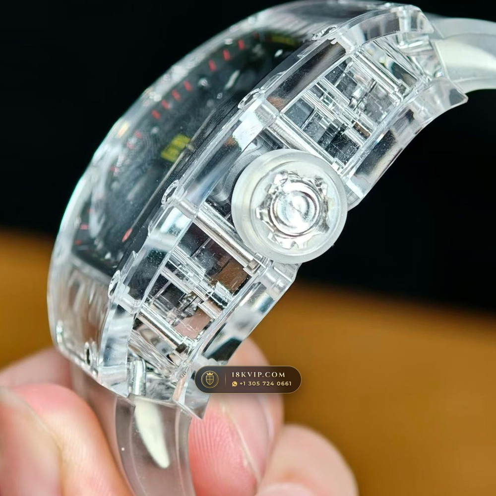 Richard Mille RM 35-02 Rafael Nadal Automatic Geneva Atelier Spec — Private Vault Edition — Studio Gallery Plate II in Crystalline Sapphire & Grade 5 Titanium (50.1g Verified Mass, Richard Mille Cal. RMAL1 Variable-Geometry Rotor)