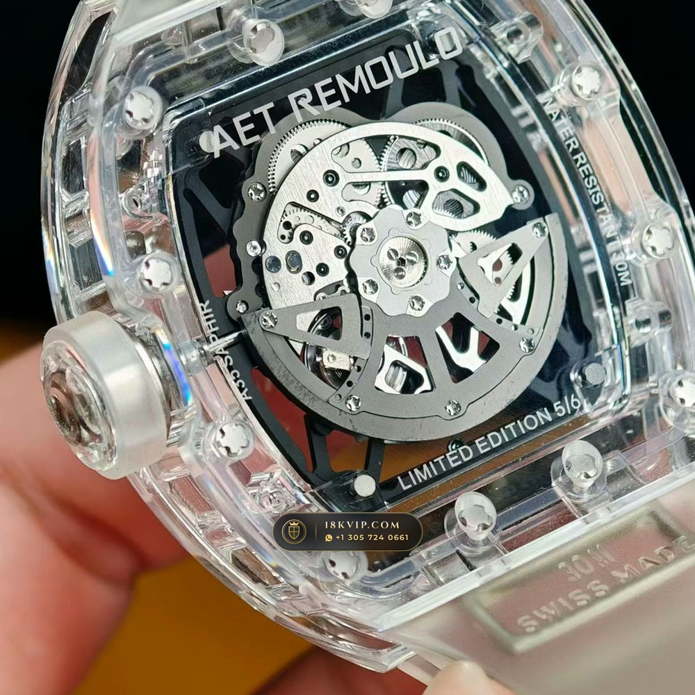 Richard Mille RM 35-02 Rafael Nadal Automatic Geneva Atelier Spec — Private Vault Edition — Studio Gallery Plate III in Crystalline Sapphire & Grade 5 Titanium (50.1g Verified Mass, Richard Mille Cal. RMAL1 Variable-Geometry Rotor)