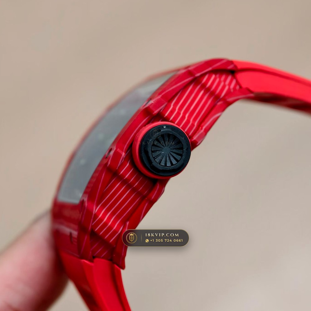 Richard Mille RM 35-02 Rafael Nadal Automatic Crimson Quartz TPT Geneva Atelier Spec — Private Vault Edition — Studio Gallery Plate VI in Carbon TPT & Grade 5 Titanium (50.3g Verified Mass, Richard Mille Cal. RMAL1 Variable-Geometry Rotor)