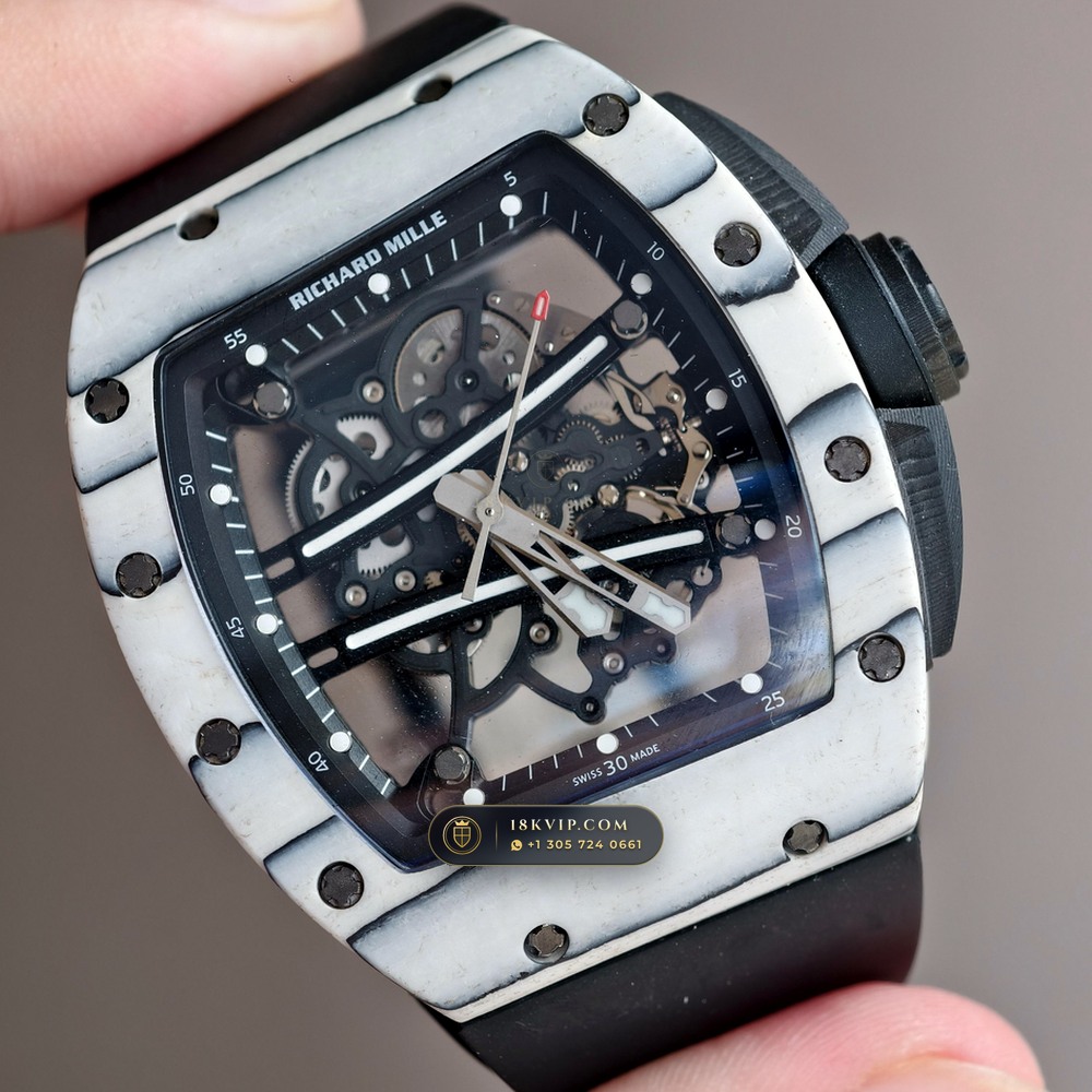 Richard Mille RM 61-01 Yohan Blake Asymmetric — Private Vault Edition — Studio Gallery Plate II in Carbon TPT & Grade 5 Titanium (55.4g Verified Mass, Richard Mille Cal. RMUL2 Free-Sprung Skeleton)