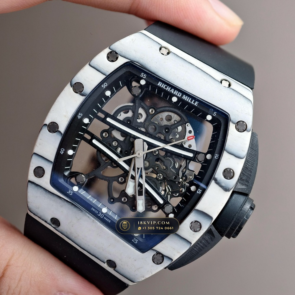 Richard Mille RM 61-01 Yohan Blake Asymmetric — Private Vault Edition — Studio Gallery Plate III in Carbon TPT & Grade 5 Titanium (55.4g Verified Mass, Richard Mille Cal. RMUL2 Free-Sprung Skeleton)