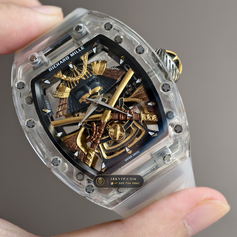 Richard Mille RM Tourbillon Haute Horlogerie Samurai Limited Edition Ref. RM 47 — Private Vault Edition — Studio Gallery Plate II in Crystalline Sapphire & Grade 5 Titanium (78.2g Verified Mass, Richard Mille Hand-Wound Tourbillon Calibre)