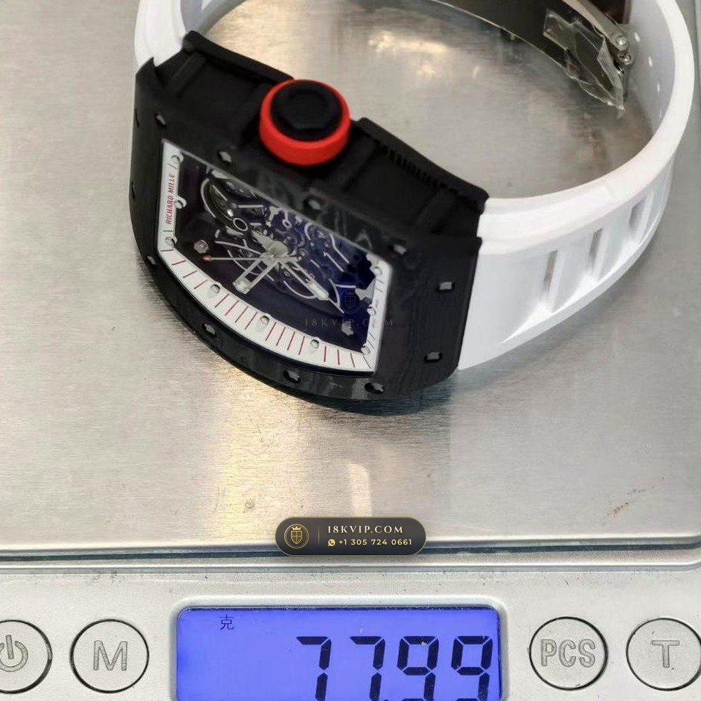 Richard Mille RM 055 Bubba Watson Manual Winding Japan Limited Edition 5-Axis CNC Case — Private Vault Edition — Studio Gallery Plate VIII in Carbon TPT & Grade 5 Titanium (66.8g Verified Mass, Richard Mille Cal. RMUL2 Grade 5 Titanium Skeleton)