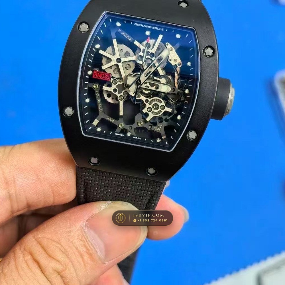 Richard Mille RM 35-02 Rafael Nadal Automatic Ref. RM 035 — Private Vault Edition — Studio Gallery Plate III in Carbon TPT & Grade 5 Titanium (50.2g Verified Mass, Richard Mille Cal. RMAL1 Variable-Geometry Rotor)