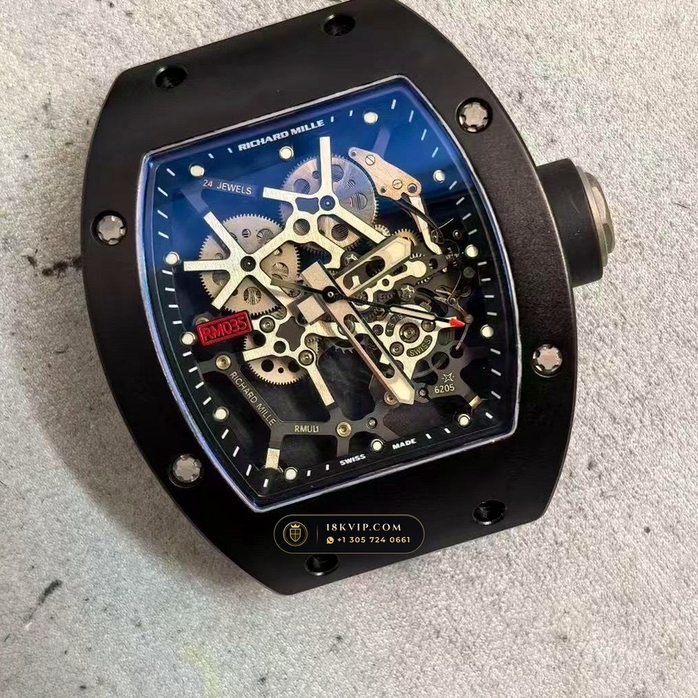 Richard Mille RM 35-02 Rafael Nadal Automatic Ref. RM 035 — Private Vault Edition — Studio Gallery Plate VII in Carbon TPT & Grade 5 Titanium (50.2g Verified Mass, Richard Mille Cal. RMAL1 Variable-Geometry Rotor)