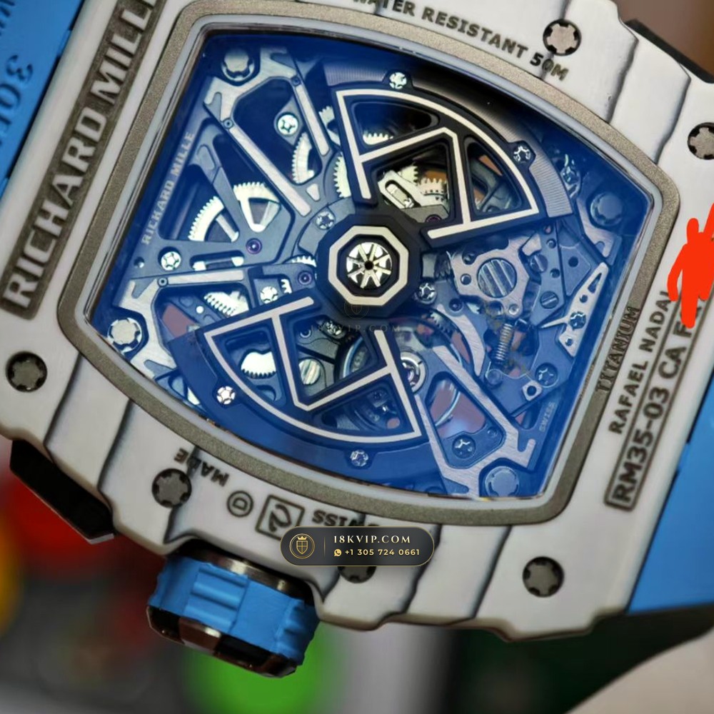 Richard Mille RM 35-03 Automatic Rafael Nadal Chronometer Regulated Spec — Private Vault Edition — Studio Gallery Plate VII in Carbon TPT & Grade 5 Titanium (50.1g Verified Mass, Richard Mille Cal. RMAL2 Butterfly Split-Rotor)