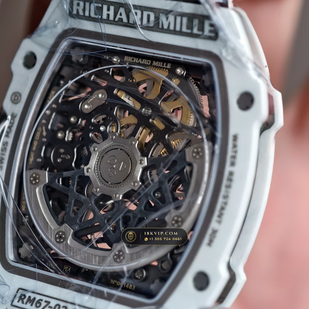 Richard Mille RM 67-02 Automatic Extra-Flat UAE Limited Edition Geneva Atelier Spec — Private Vault Edition — Studio Gallery Plate VII in Carbon TPT & Grade 5 Titanium (33.3g Verified Mass, Richard Mille Cal. CRMA7 Skeletonized Titanium)