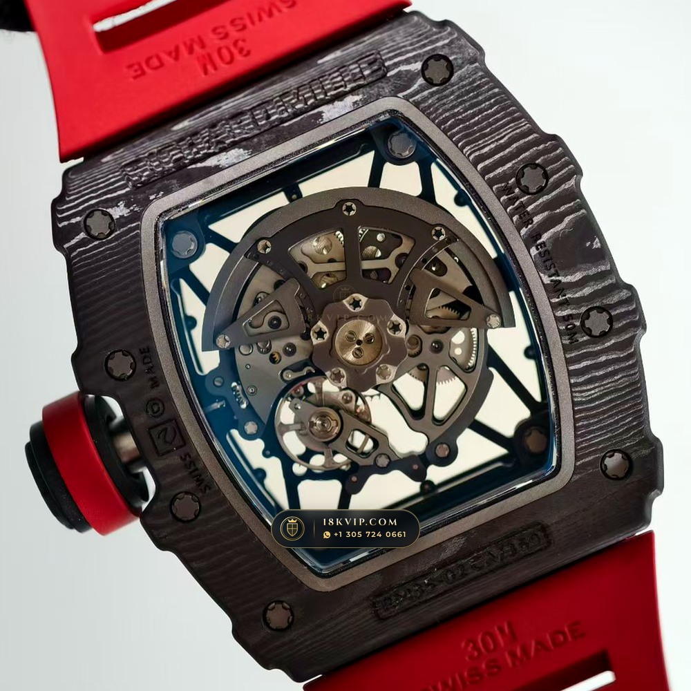 Richard Mille RM 35-02 Rafael Nadal Automatic Free-Sprung Calibre — Private Vault Edition — Studio Gallery Plate VI in Carbon TPT & Grade 5 Titanium (50.1g Verified Mass, Richard Mille Cal. RMAL1 Variable-Geometry Rotor)