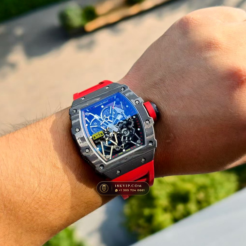 Richard Mille RM 35-02 Rafael Nadal Automatic Free-Sprung Calibre — Private Vault Edition — Studio Gallery Plate VIII in Carbon TPT & Grade 5 Titanium (50.1g Verified Mass, Richard Mille Cal. RMAL1 Variable-Geometry Rotor)
