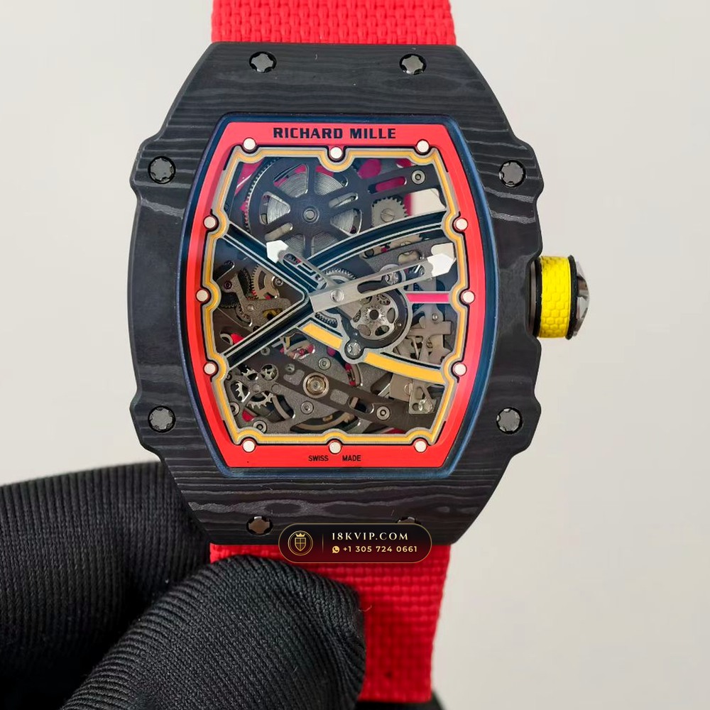Richard Mille RM 67-02 Automatic Extra-Flat Alexander Zverev Carbon TPT — Private Vault Edition — Studio Gallery Plate II in Carbon TPT & Grade 5 Titanium (33.4g Verified Mass, Richard Mille Cal. CRMA7 Skeletonized Titanium)
