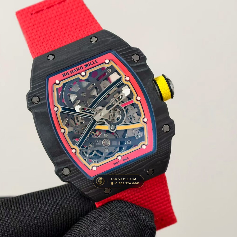 Richard Mille RM 67-02 Automatic Extra-Flat Alexander Zverev Carbon TPT — Private Vault Edition — Studio Gallery Plate III in Carbon TPT & Grade 5 Titanium (33.4g Verified Mass, Richard Mille Cal. CRMA7 Skeletonized Titanium)