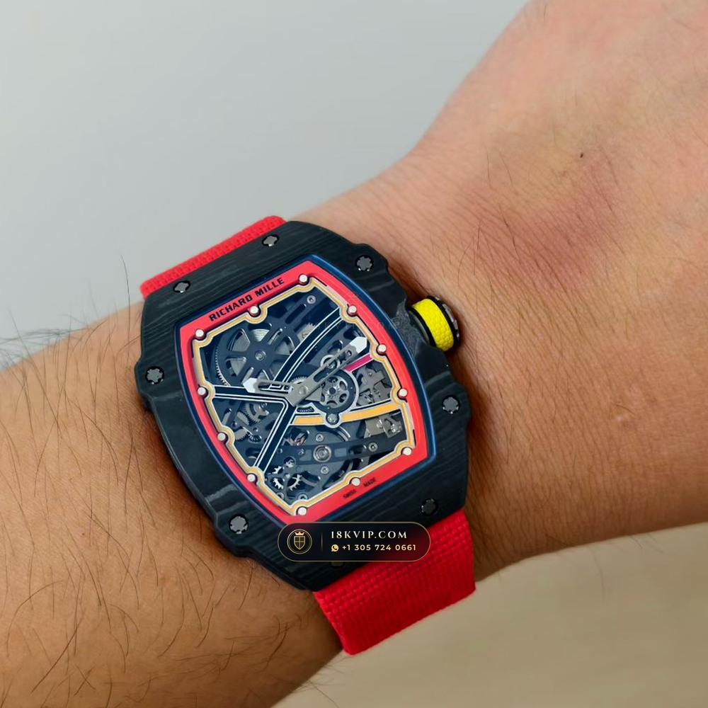 Richard Mille RM 67-02 Automatic Extra-Flat Alexander Zverev Carbon TPT — Private Vault Edition — Studio Gallery Plate VIII in Carbon TPT & Grade 5 Titanium (33.4g Verified Mass, Richard Mille Cal. CRMA7 Skeletonized Titanium)