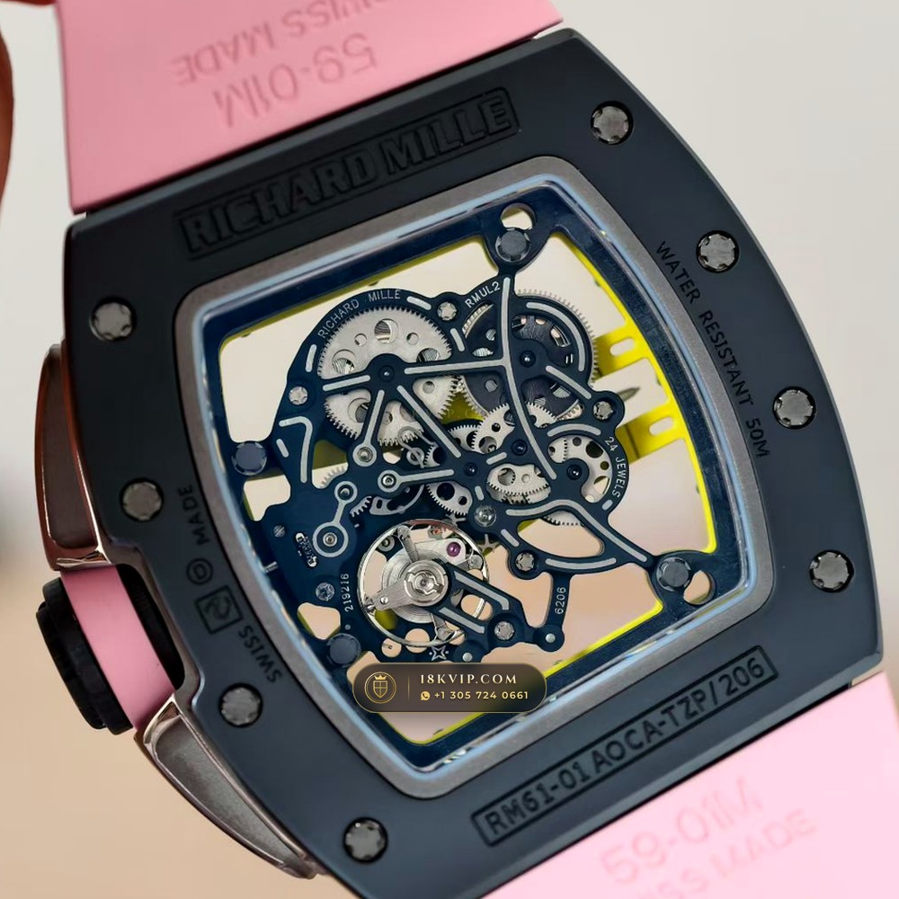 Richard Mille RM 61-01 Yohan Blake Asymmetric 5-Axis CNC Case Ref. RM 061 — Private Vault Edition — Studio Gallery Plate VI in Carbon TPT & Grade 5 Titanium (55.2g Verified Mass, Richard Mille Cal. RMUL2 Free-Sprung Skeleton)