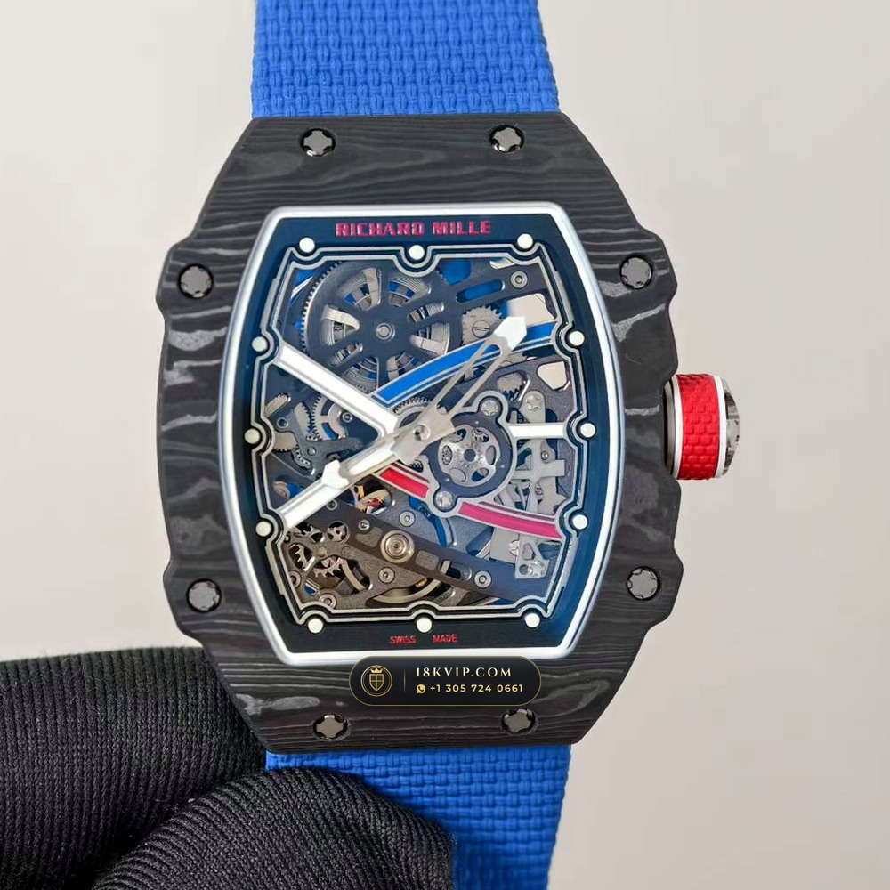 Richard Mille RM 67-02 Automatic Extra-Flat Sebastien Ogier Carbon TPT Master Watchmaker Spec — Private Vault Edition — Studio Gallery Plate II in Carbon TPT & Grade 5 Titanium (33.5g Verified Mass, Richard Mille Cal. CRMA7 Skeletonized Titanium)