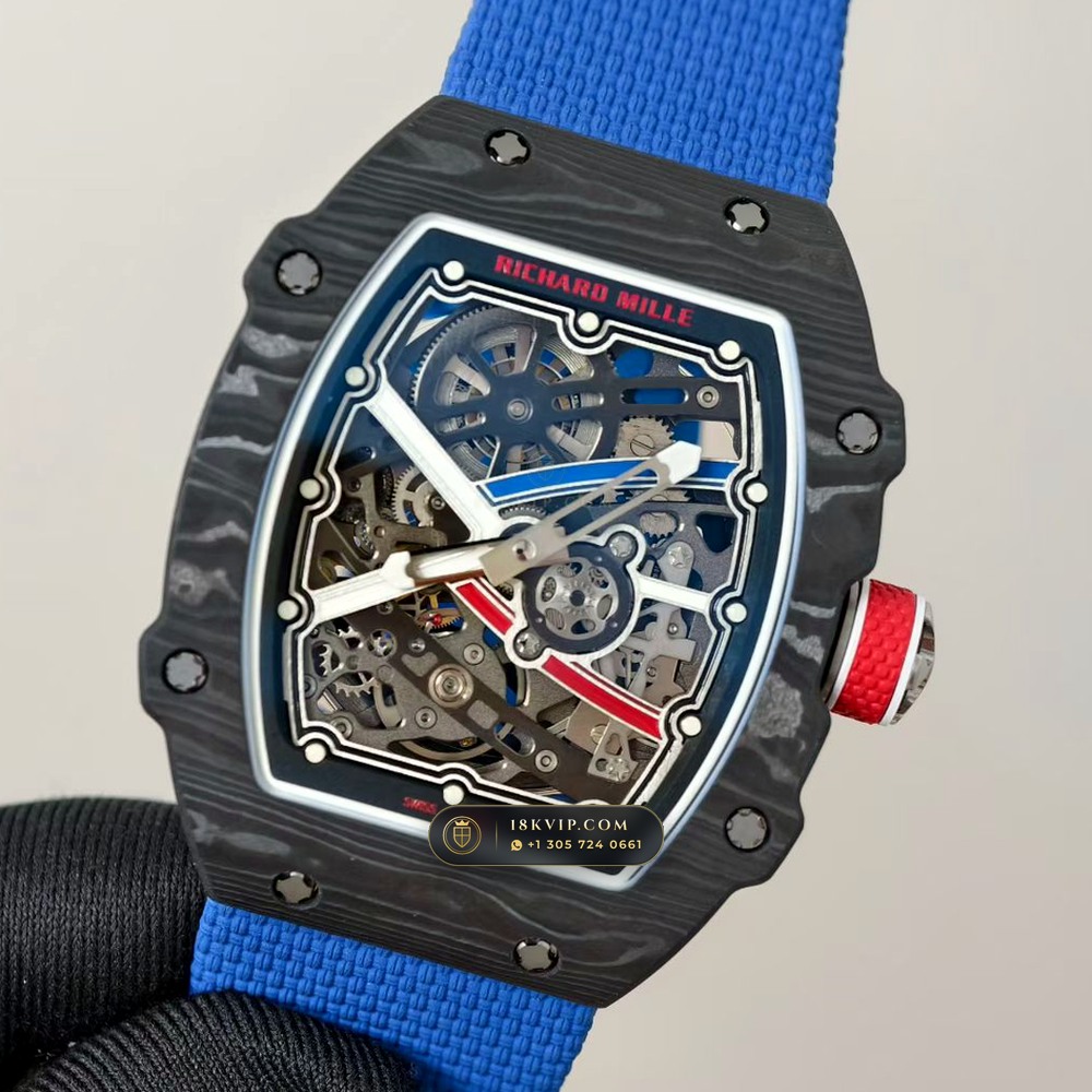 Richard Mille RM 67-02 Automatic Extra-Flat Sebastien Ogier Carbon TPT Master Watchmaker Spec — Private Vault Edition — Studio Gallery Plate IV in Carbon TPT & Grade 5 Titanium (33.5g Verified Mass, Richard Mille Cal. CRMA7 Skeletonized Titanium)