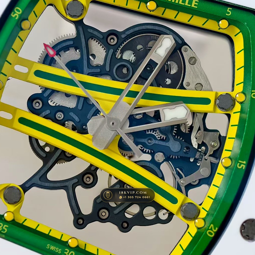 Richard Mille RM 61-01 Yohan Blake Asymmetric Monte-Carlo Showroom Spec — Private Vault Edition — Studio Gallery Plate IV in Carbon TPT & Grade 5 Titanium (55.8g Verified Mass, Richard Mille Cal. RMUL2 Free-Sprung Skeleton)