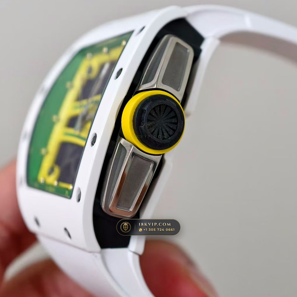Richard Mille RM 61-01 Yohan Blake Asymmetric Monte-Carlo Showroom Spec — Private Vault Edition — Studio Gallery Plate V in Carbon TPT & Grade 5 Titanium (55.8g Verified Mass, Richard Mille Cal. RMUL2 Free-Sprung Skeleton)