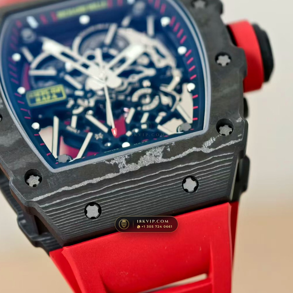 Richard Mille RM 35-02 Rafael Nadal Automatic Master Watchmaker Spec — Private Vault Edition — Studio Gallery Plate V in Carbon TPT & Grade 5 Titanium (50.3g Verified Mass, Richard Mille Cal. RMAL1 Variable-Geometry Rotor)