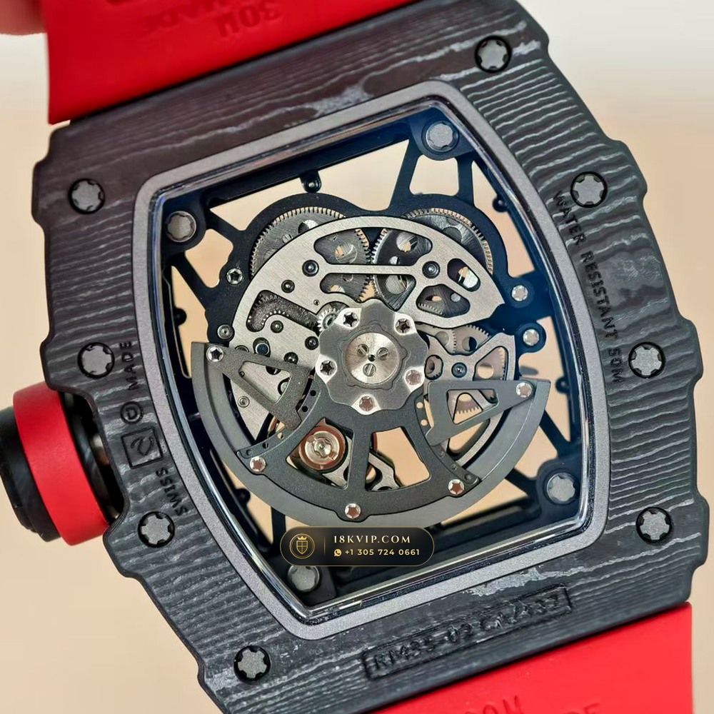 Richard Mille RM 35-02 Rafael Nadal Automatic Master Watchmaker Spec — Private Vault Edition — Studio Gallery Plate VI in Carbon TPT & Grade 5 Titanium (50.3g Verified Mass, Richard Mille Cal. RMAL1 Variable-Geometry Rotor)