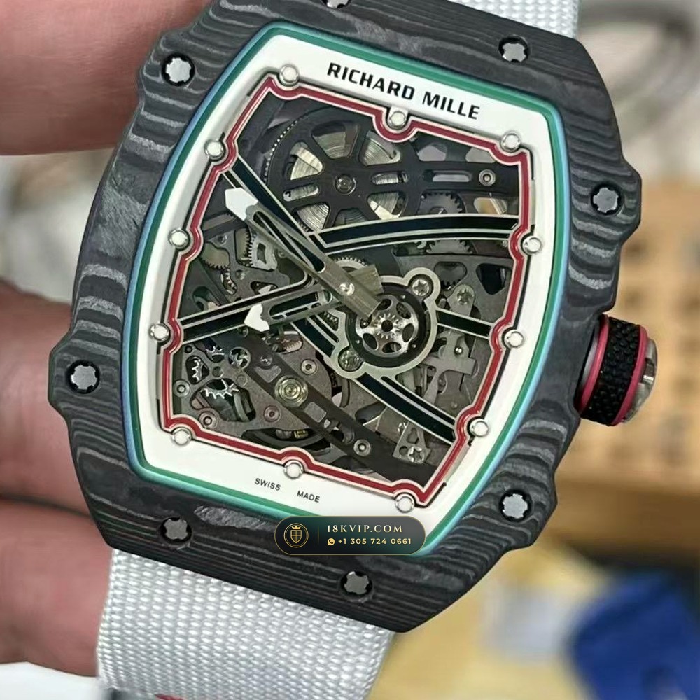 Richard Mille RM 67-02 Automatic Extra-Flat Hand-Chamfered Bevel Spec — Private Vault Edition — Studio Gallery Plate III in Carbon TPT & Grade 5 Titanium (33.3g Verified Mass, Richard Mille Cal. CRMA7 Skeletonized Titanium)