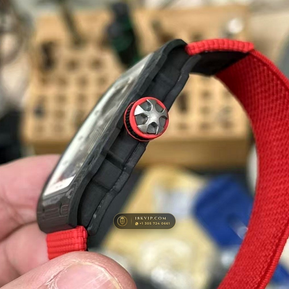 Richard Mille RM 67-02 Automatic Extra-Flat Hand-Chamfered Bevel Spec — Private Vault Edition — Studio Gallery Plate V in Carbon TPT & Grade 5 Titanium (33.3g Verified Mass, Richard Mille Cal. CRMA7 Skeletonized Titanium)