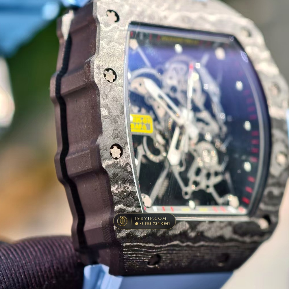 Richard Mille RM 35-01 Rafael Nadal Manual Winding Monte-Carlo Showroom Spec — Private Vault Edition — Studio Gallery Plate IV in Carbon TPT & Grade 5 Titanium (50.6g Verified Mass, Richard Mille Cal. RMUL3 Grade 5 Titanium Skeleton)