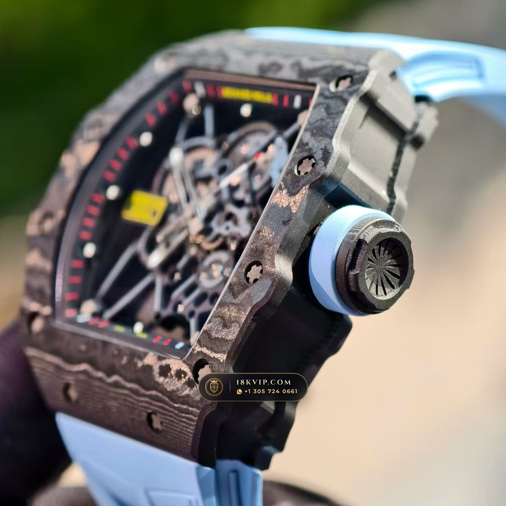 Richard Mille RM 35-01 Rafael Nadal Manual Winding Monte-Carlo Showroom Spec — Private Vault Edition — Studio Gallery Plate V in Carbon TPT & Grade 5 Titanium (50.6g Verified Mass, Richard Mille Cal. RMUL3 Grade 5 Titanium Skeleton)