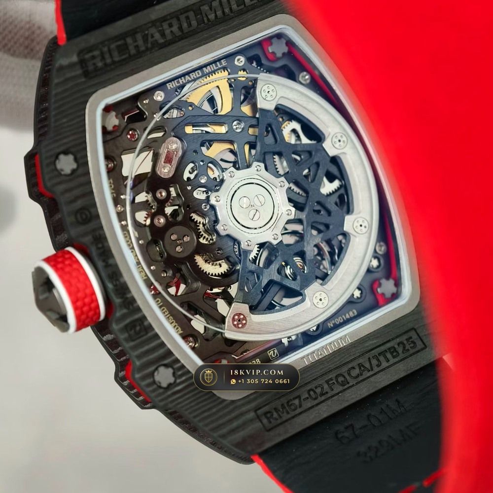 Richard Mille RM 67-02 Automatic Extra-Flat Norway Limited Edition — Private Vault Edition — Studio Gallery Plate VI in Carbon TPT & Grade 5 Titanium (33.6g Verified Mass, Richard Mille Cal. CRMA7 Skeletonized Titanium)